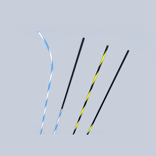 Alambre guía de cebra amarillo para atención médica terapéutica